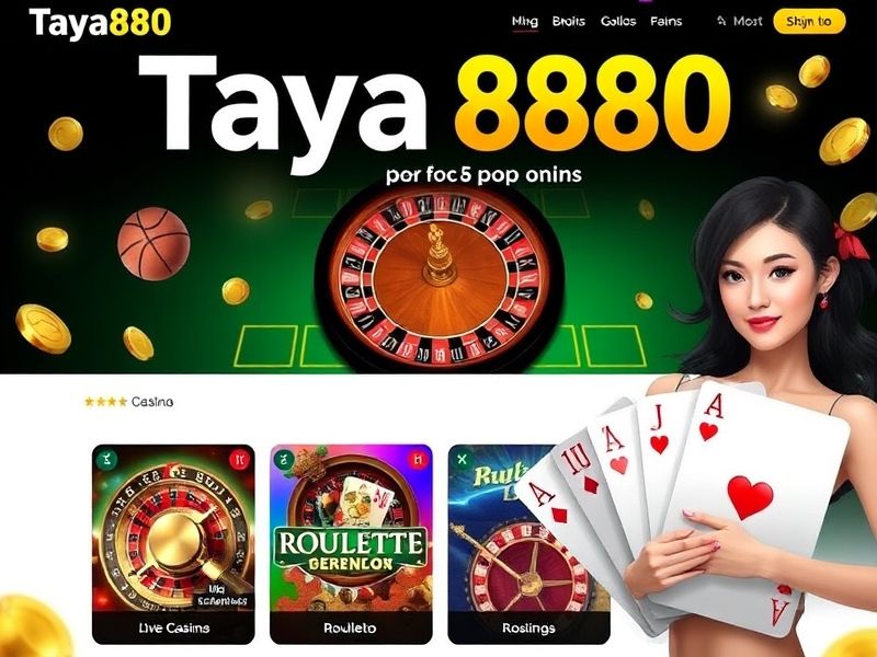 Welcome to Taya888.com, the ultimate online gambling destination for slots, live dealer games, sports betting, and poker. Discover bonuses, secure payments, and thrilling casino experiences.